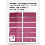 Pantone® TCX Swatch 24 chips cut & adhesive (4,5 x 1,5 cm)